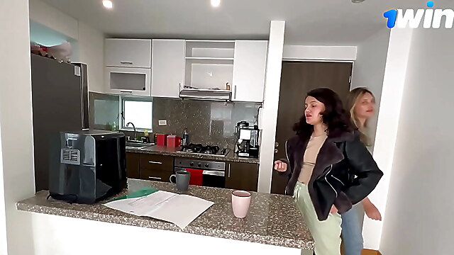 Amateur lesbians kitchen sex, homemade boss fuck, scissoring lesbians homemade, lesbians masturbation pussyfucking, bitch boss lesbians, daddy big cock